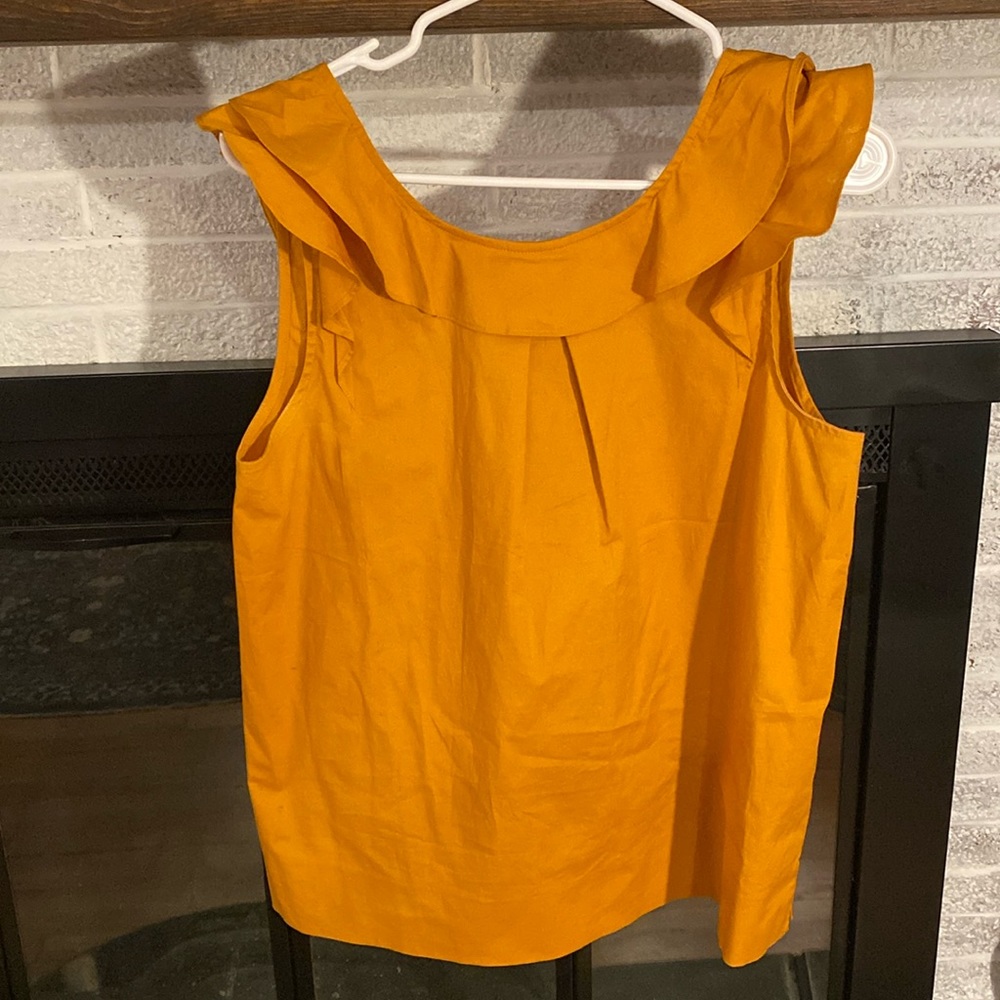 J. Crew Sleeveless Ruffle Tank
